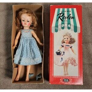 Ideal Little Miss Revlon Doll Ponytail Platinum VT 10.5 With Box And Clothes